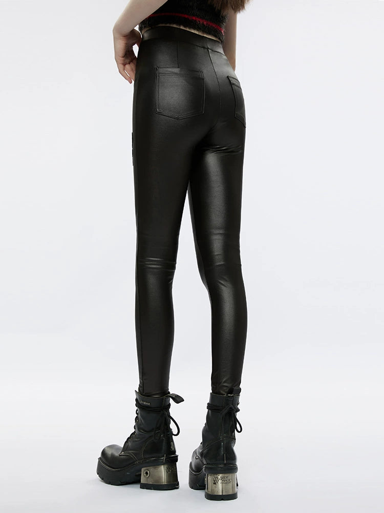 PUNK RAVE Chic Thin Vintage Goth Leggings for Women