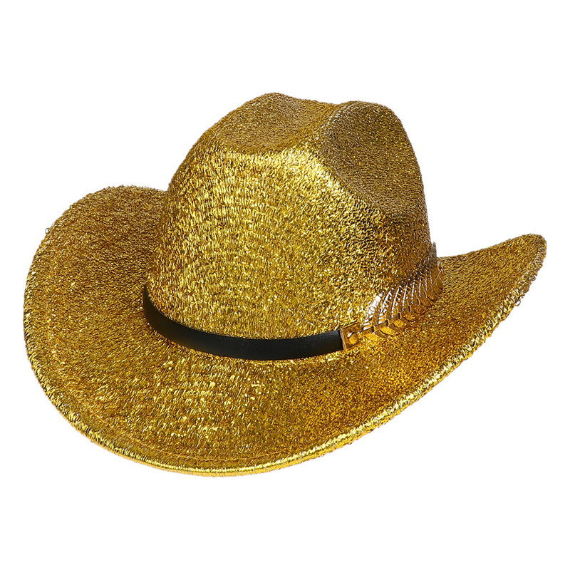 Sparkling Glitter Cowgirl Fashion Hat