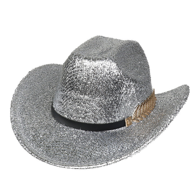 Sparkling Glitter Cowgirl Fashion Hat