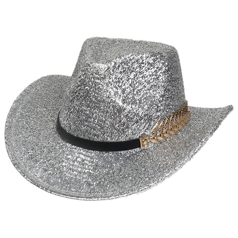 Sparkling Glitter Cowgirl Fashion Hat