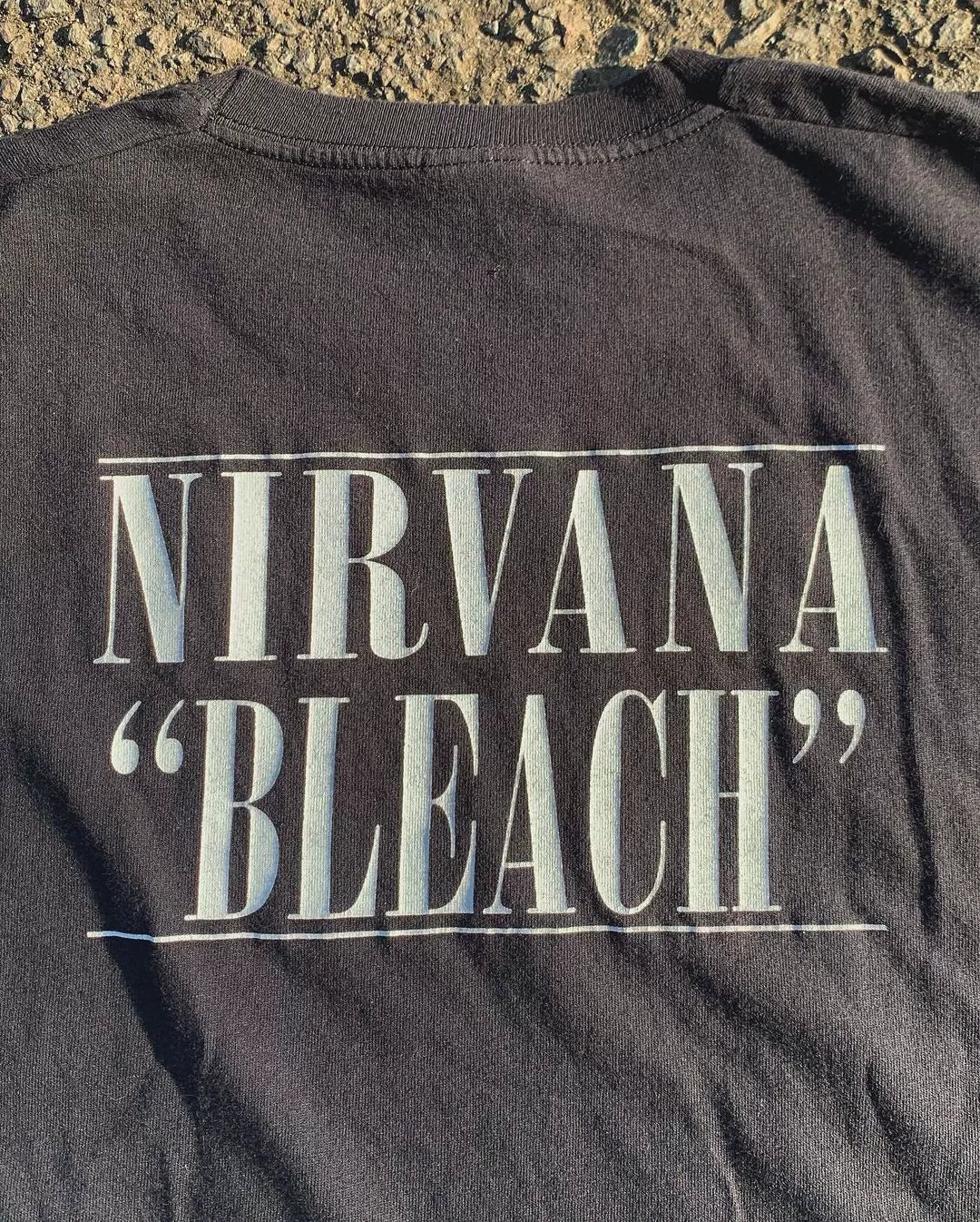Bleach Nirvana Album Distressed Short Sleeve T-shirt