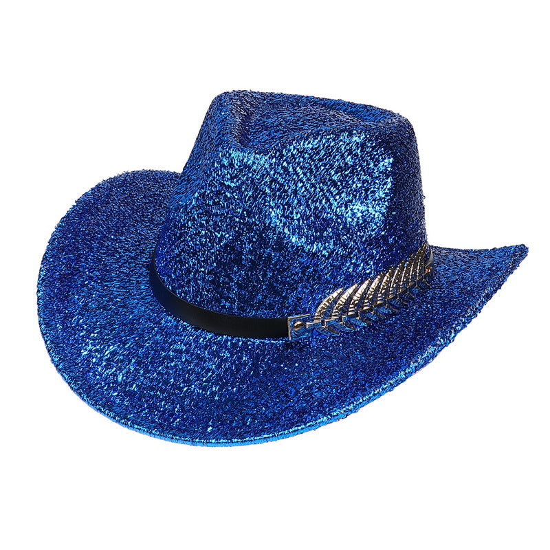 Sparkling Glitter Cowgirl Fashion Hat