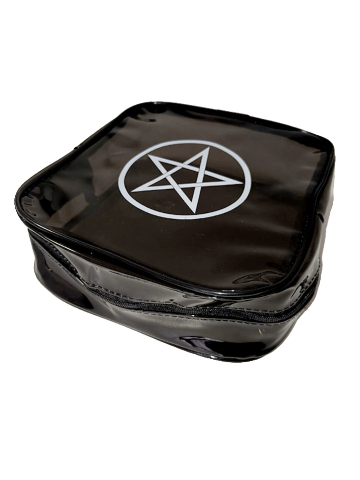 Bad Blood Dark Series Gothic Cosmetic Bag - Five-Pointed Star Design, Halloween Satan Witch Wind THALO Theme, for Stationery and Cosmetics