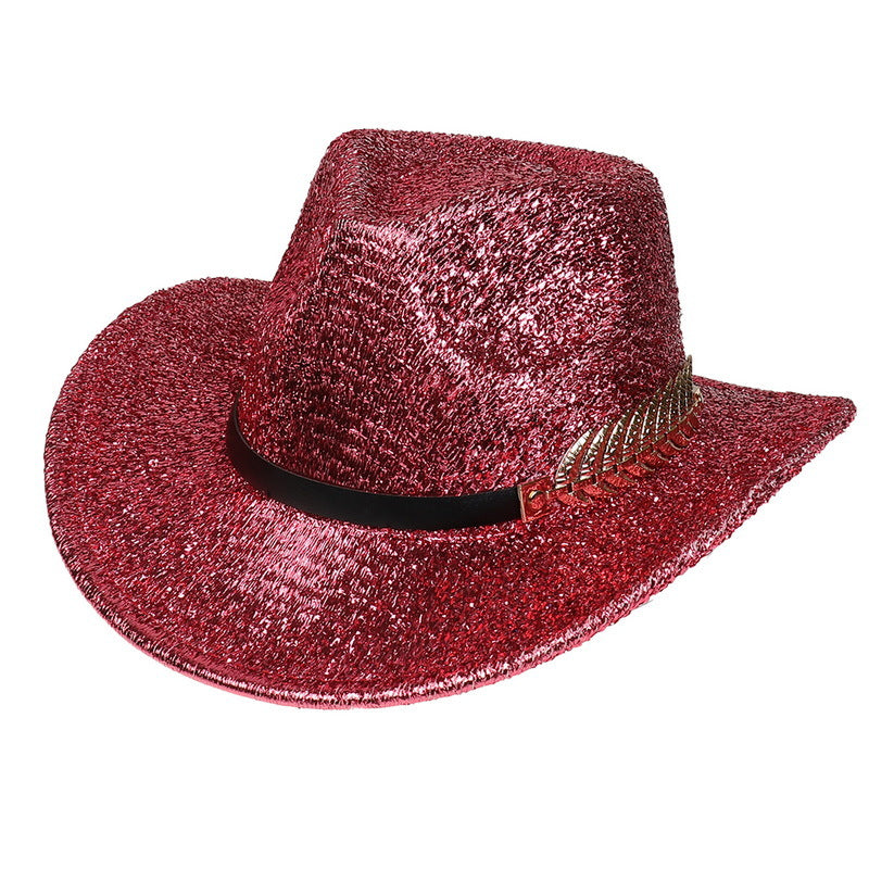 Sparkling Glitter Cowgirl Fashion Hat