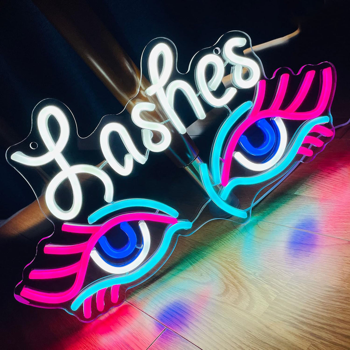 Led Neon Rock And Roll Live Music and Lashes Neon Signs Decorative Neon Lights