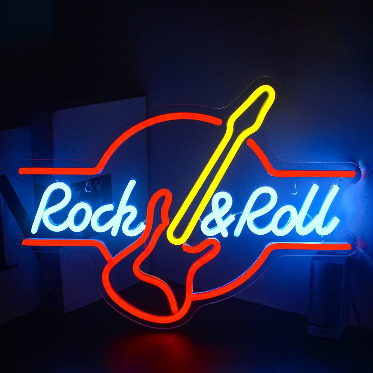 Led Neon Rock And Roll Live Music and Lashes Neon Signs Decorative Neon Lights