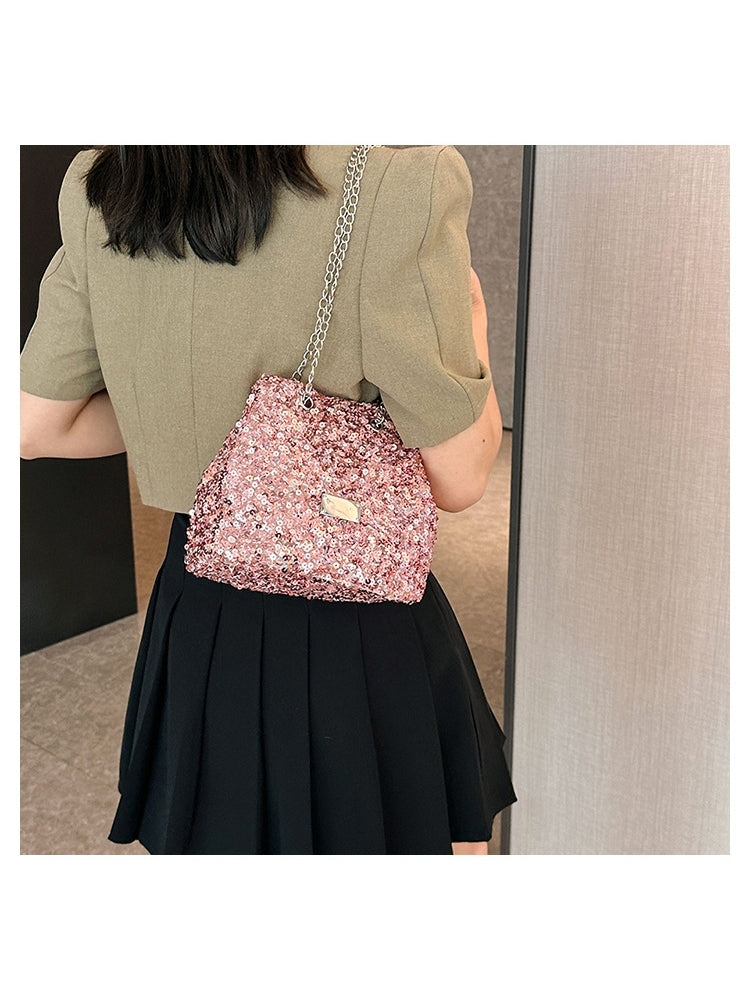 Shiny Goddess-like Under Arm Glitter Shoulder Handbags