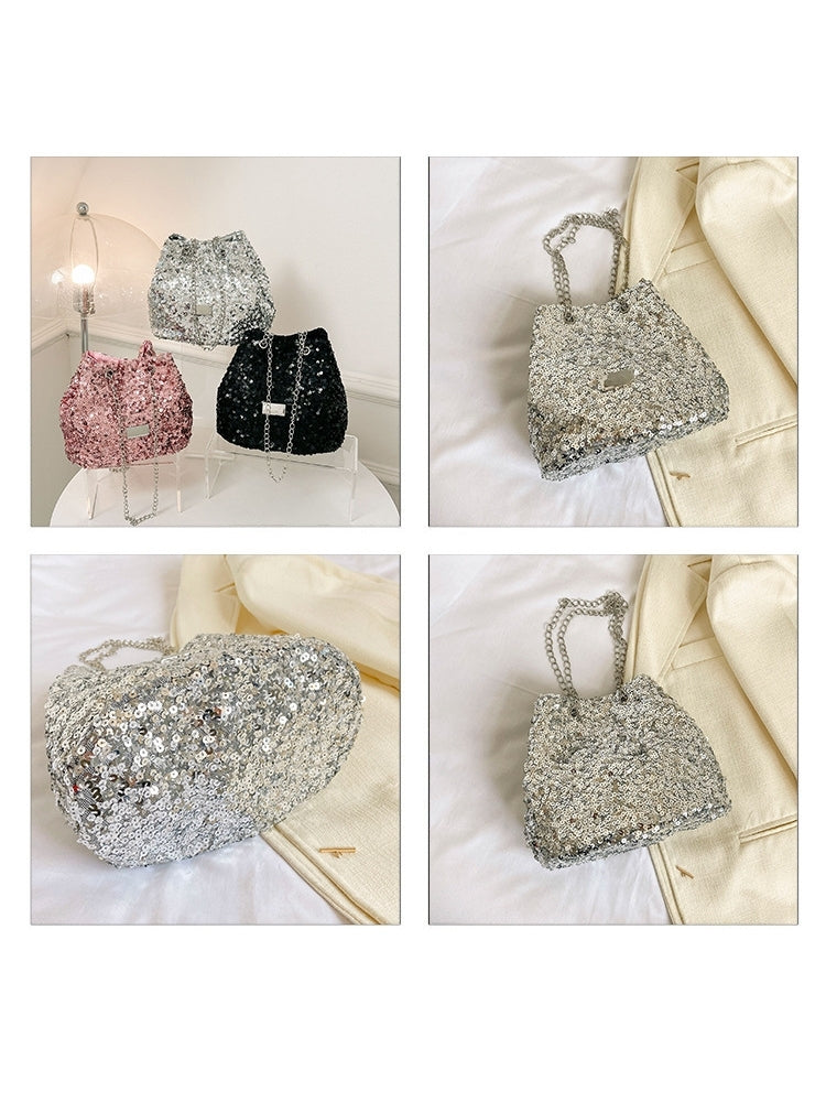 Shiny Goddess-like Under Arm Glitter Shoulder Handbags