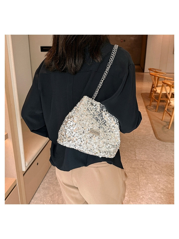 Shiny Goddess-like Under Arm Glitter Shoulder Handbags