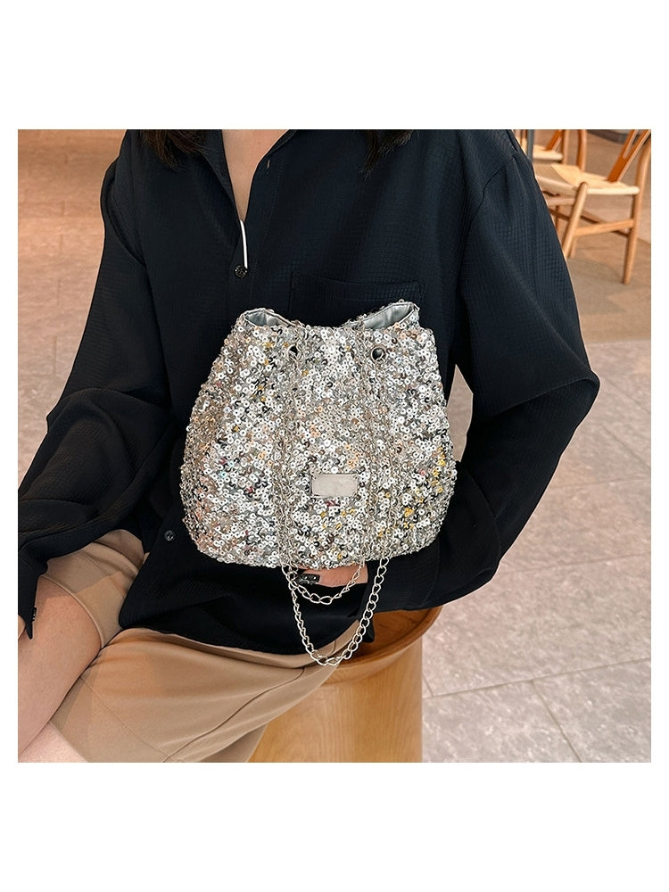 Shiny Goddess-like Under Arm Glitter Shoulder Handbags