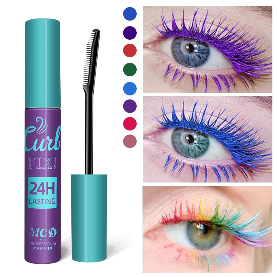 Colorful Mascara – Waterproof, Fast-Drying, Curling Multicolor Eyelash Extension for Stage & Performance Makeup