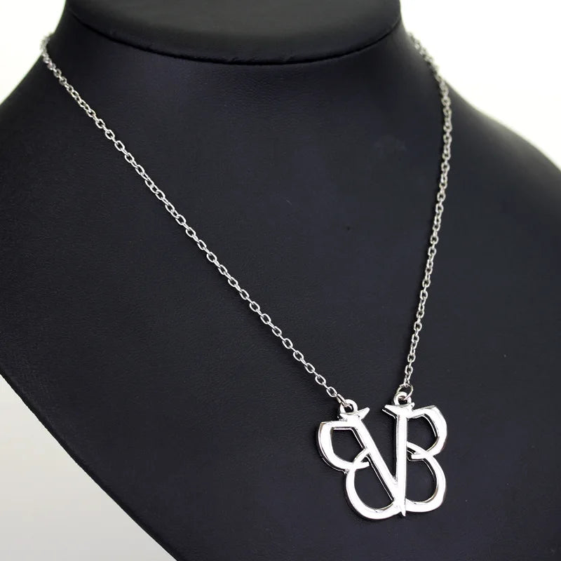 BLACK VEIL BRIDES Necklace | BVB Music Band Logo Jewelry | Emo Gothic Merch for Women Men Gift