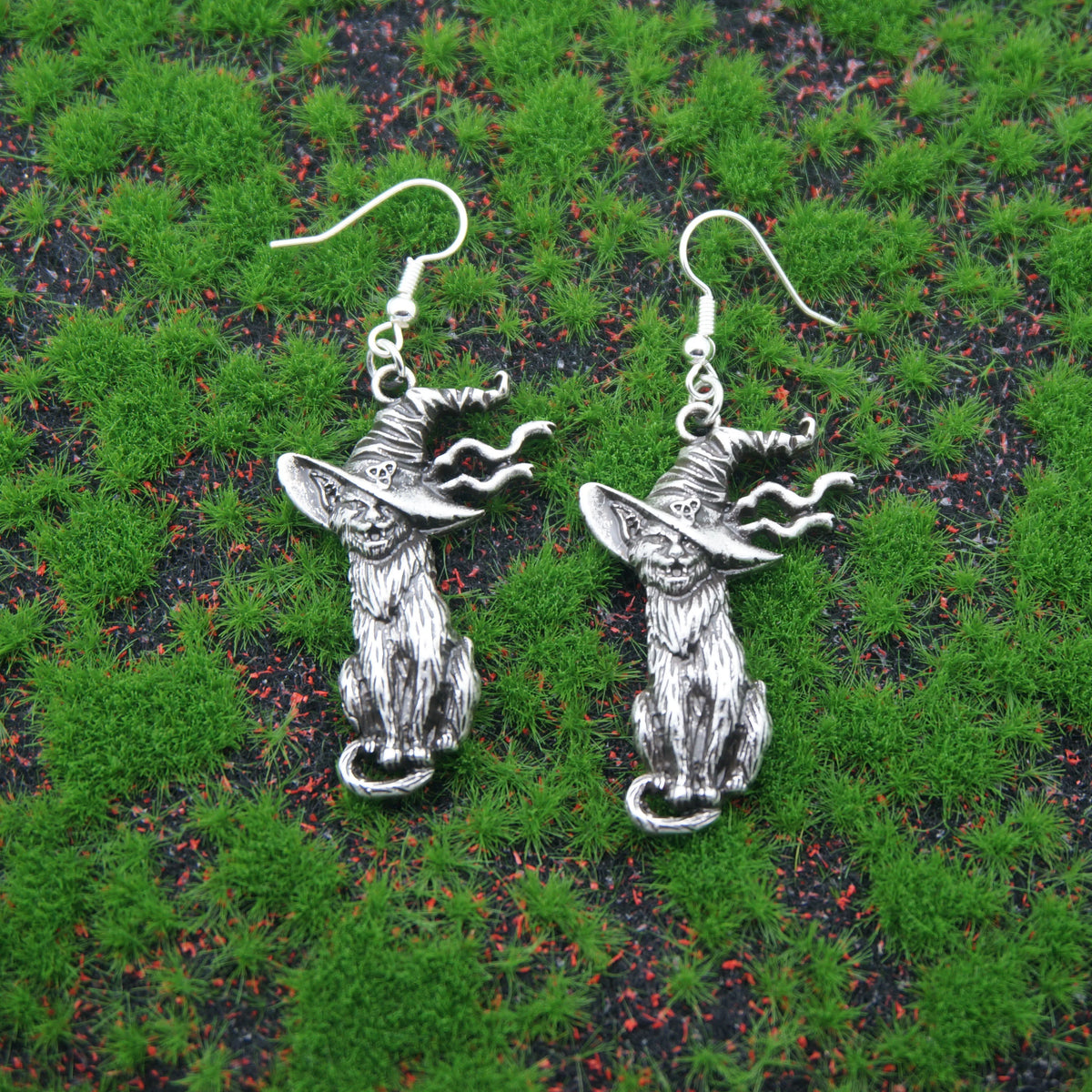 Halloween Witch Cat Design - Women's Fashion Earrings Jewelry Gift