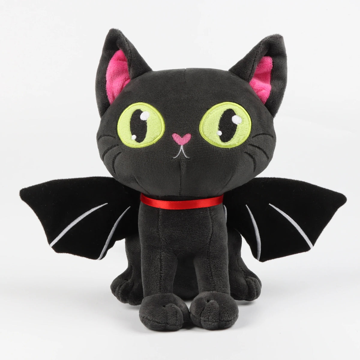 28cm Black Batcat Halloween Animal Plush Toy Funny Toy Dolls Boys and Girls Companion Toys Christmas and Halloween Gifts