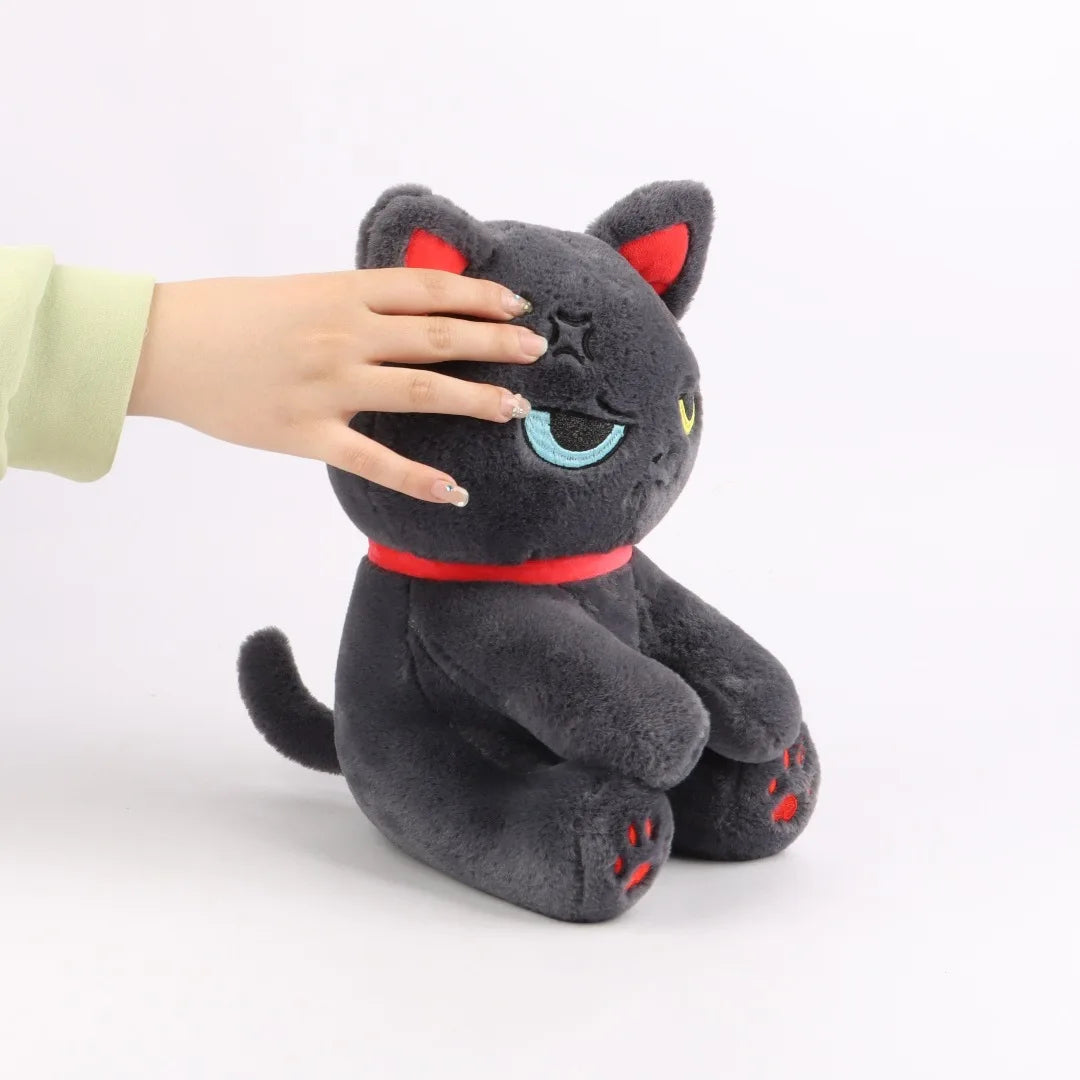 Zombie Cat Plush Toys – Gothic Lolita Stuffed Animal, Dark Series Halloween Plush, Kids Toy & Home Decor – 2 Sizes Available