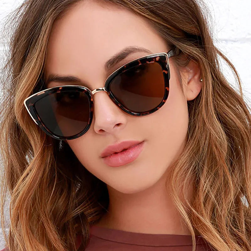 2023 Polarized Cat Eye Sunglasses Women - Vintage Gradient Retro Sun Glasses Female Eyewear