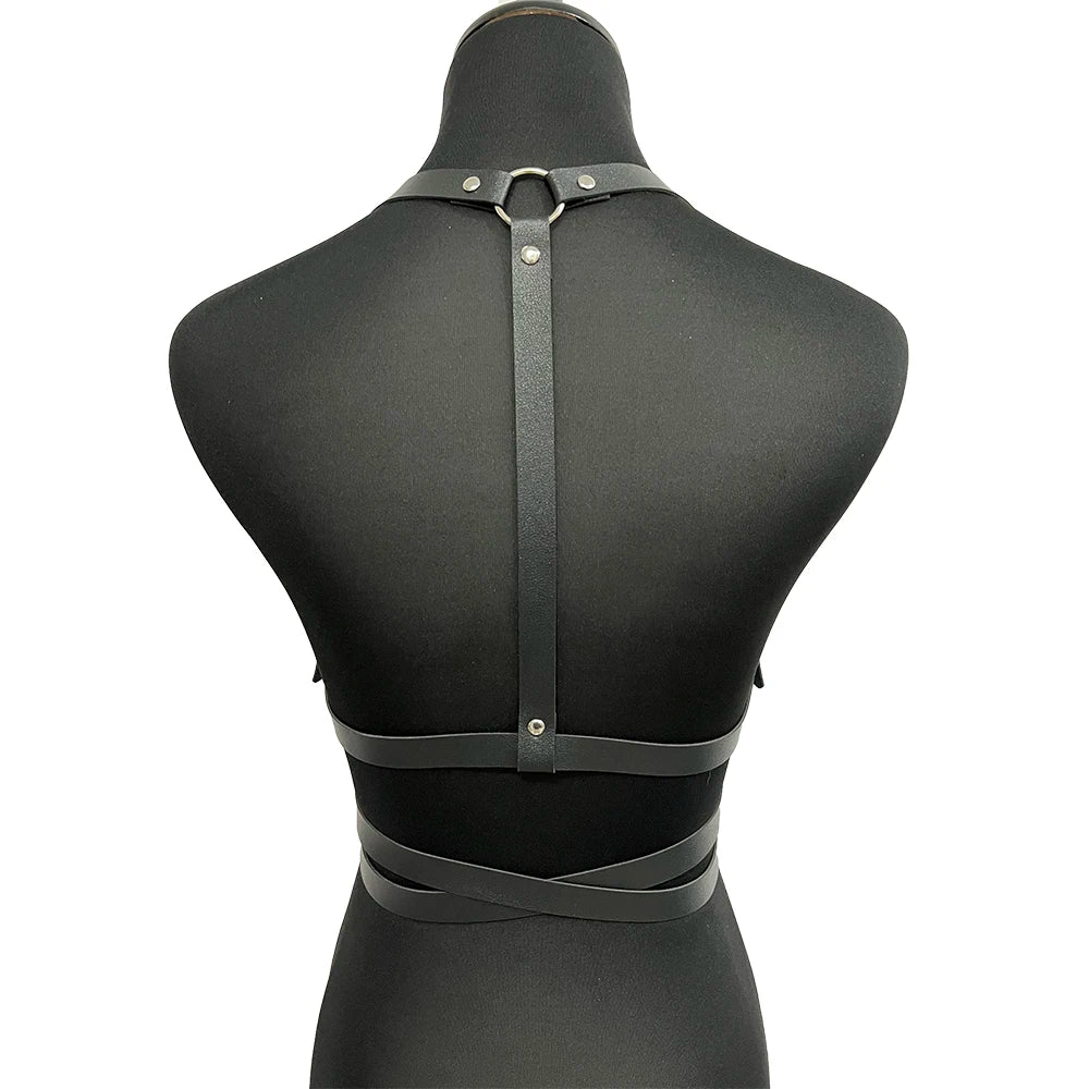 Women's Corset Belt Waist Straps PU Leather Harness Body Bondage Top Belt Punk Gothic Clothes Rock Fashion Accessories for Girl