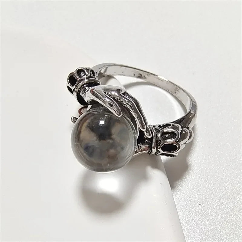 New Fashion Gothic Magic Crystal Ball Style Rings for Woman