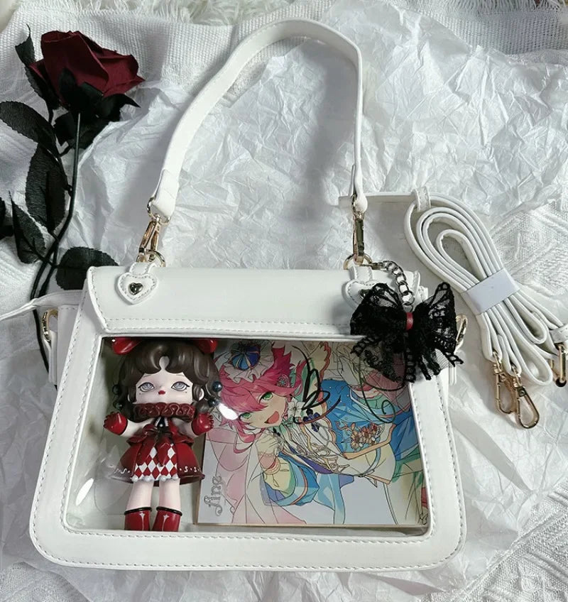 2024 Sweet Ita Bag - Elegant Lolita Bow Crossbody Bag for Ladies and Girls, Popular JK Uniform Shoulder Bag