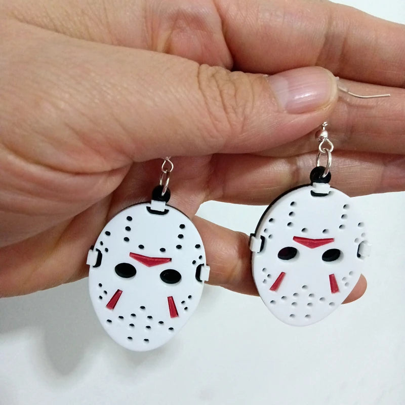 KUGUYS Horror Movie Inspired Drop Earrings - Trendy Acrylic Jewelry Accessories for Girls and Women