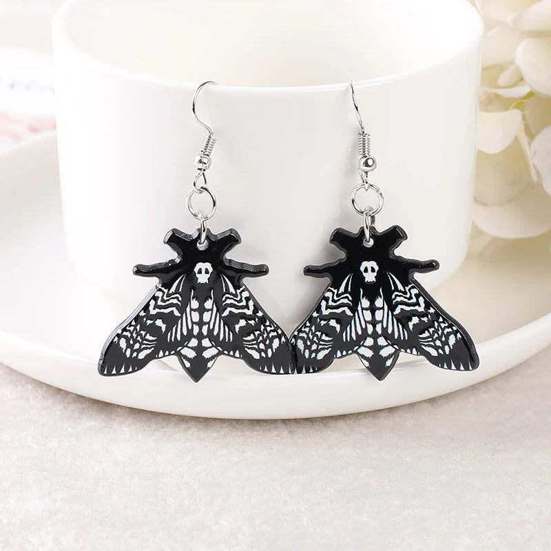 1 Pair of Fashion Witch Butterfly Women's Dangle Earrings Acrylic Goddess Drop Earrings for Girl's Birthday Gift