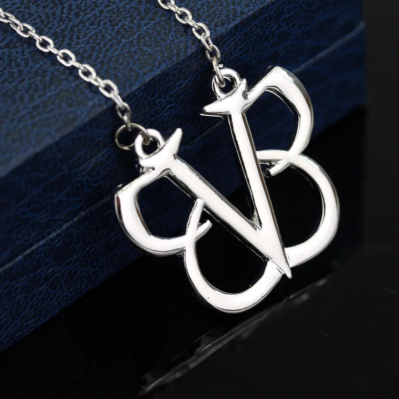 BLACK VEIL BRIDES Necklace | BVB Music Band Logo Jewelry | Emo Gothic Merch for Women Men Gift