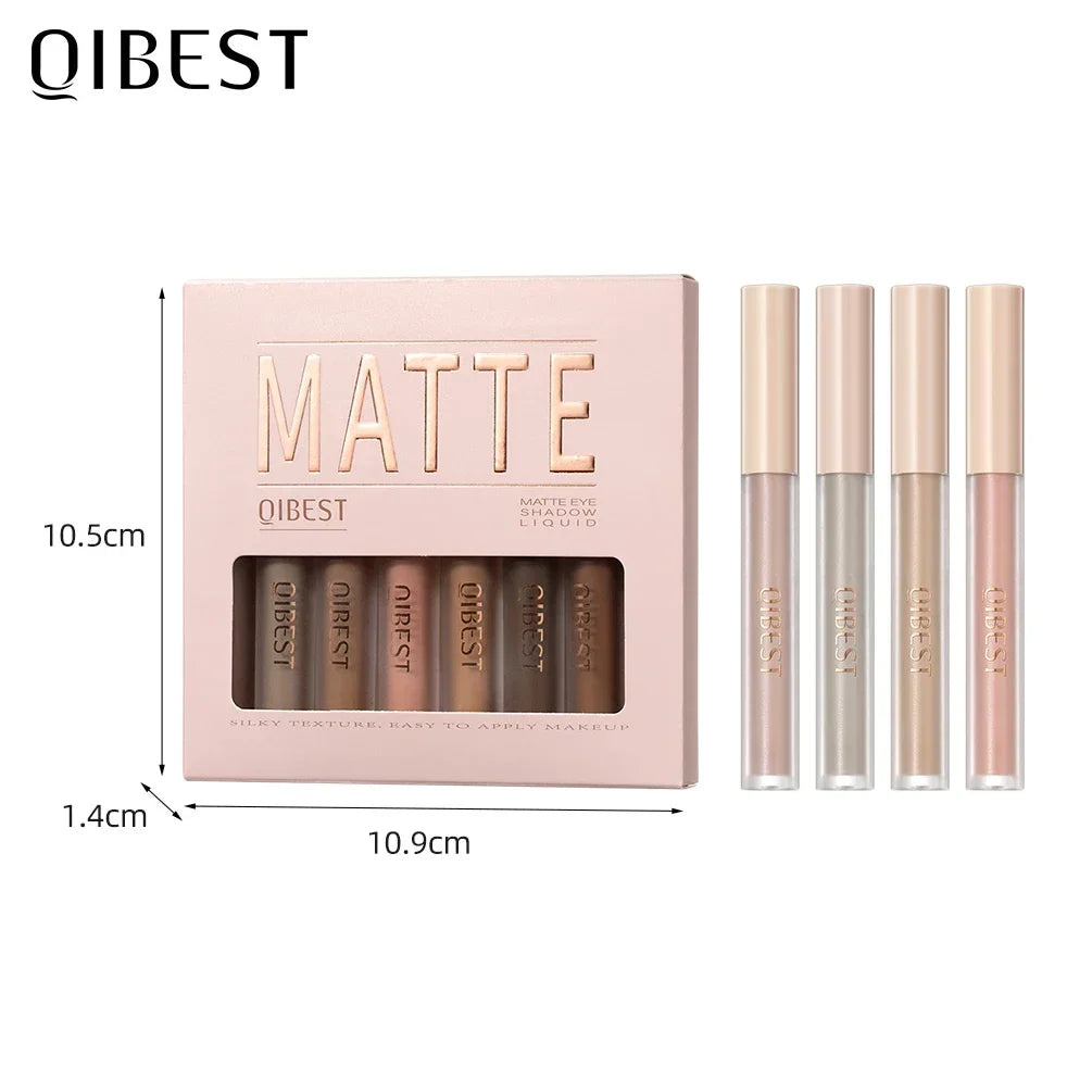 8PCS Matte Liquid Eyeshadow Kit – Velvet Pigments, Natural Waterproof Long-Lasting Professional Makeup Set