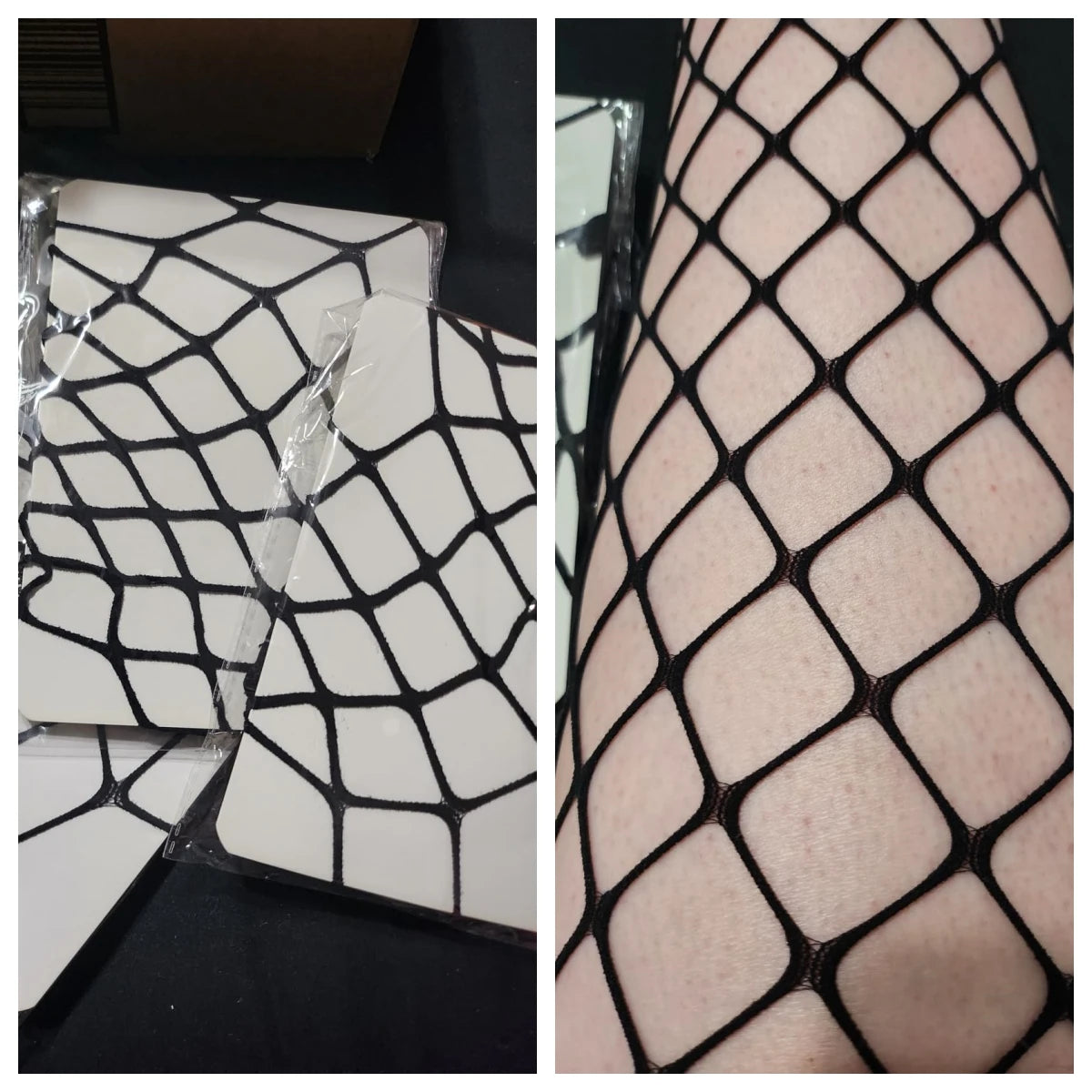 Women’s Footless Fishnet Ankle Tights - Plus Size High Waist Large Stretch Net Leggings Stockings