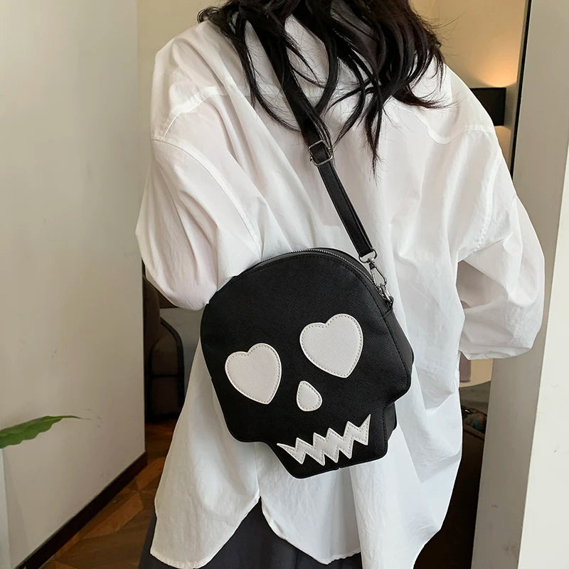 Creative Halloween Skull Crossbody Bag – Fun Novelty Purse for Women & Men, 2024 Halloween Gift