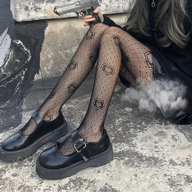 Y2k Goth Lolita Cos Girls Cute Kitty Cat Stockings Women Sexy Fishnet Tights Kawaii Kitten Cartoon Anime Costume Black Pantyhose