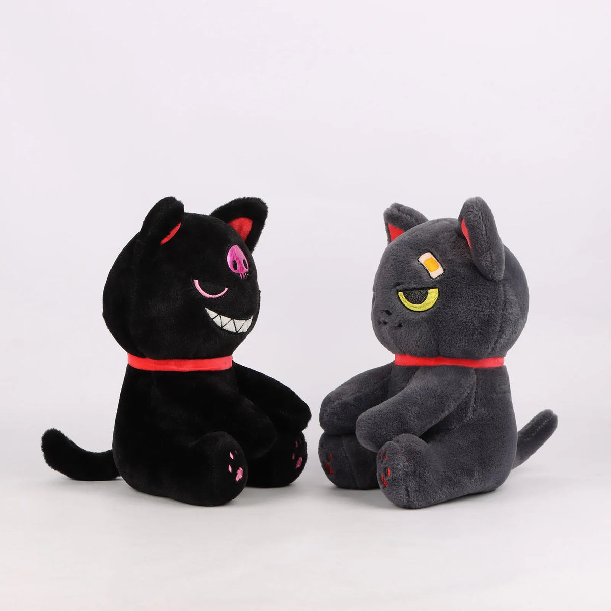 Zombie Cat Plush Toys – Gothic Lolita Stuffed Animal, Dark Series Halloween Plush, Kids Toy & Home Decor – 2 Sizes Available