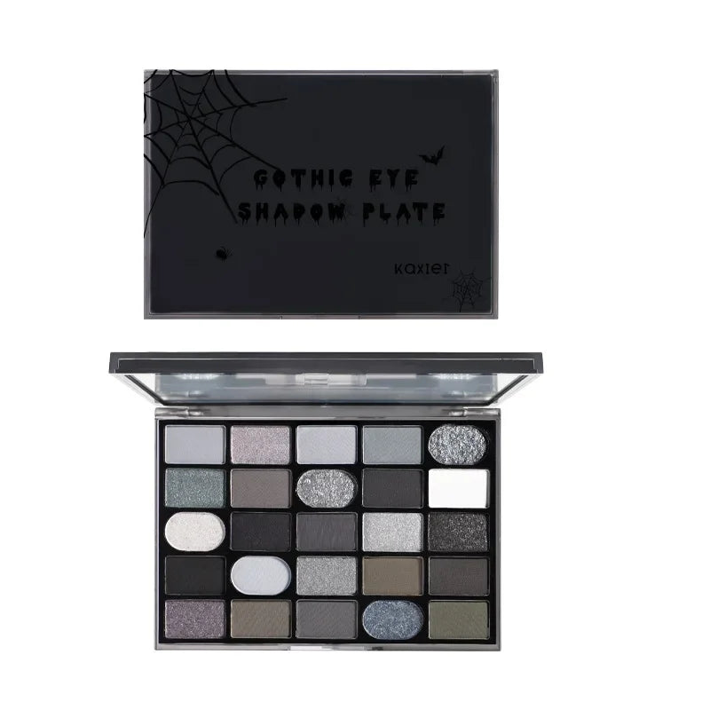 Dark Gothic Eye Shadow Palette – Pearlescent, Matte, Fine Sparkle, Strobe Effect, Profound 3D Eye Shadow Makeup Cosmetic