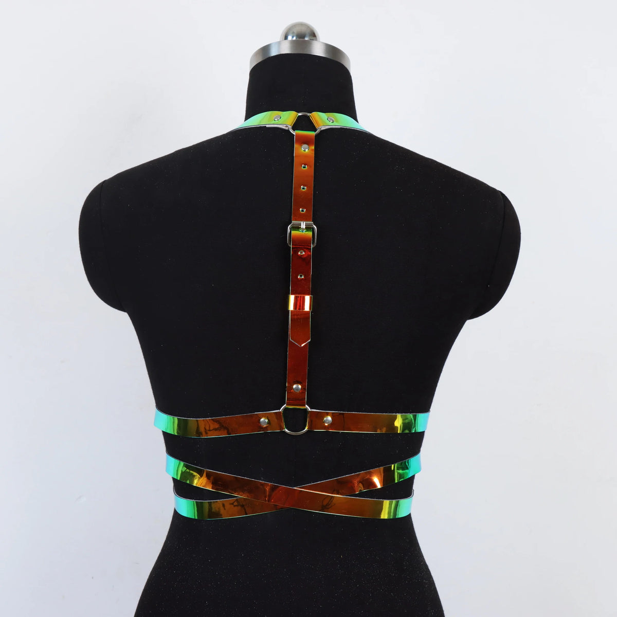 Women’s Faux Leather Corset Waist Belt - Gothic Harness Belt for Luxury Fashio