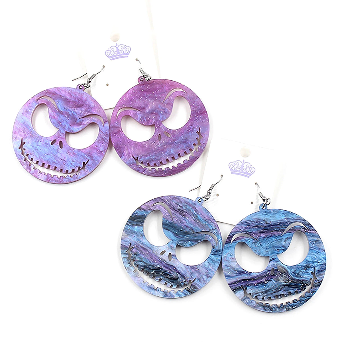 Nightmare Jack Dangle Earrings – Holiday Acrylic Earrings from Before Christmas