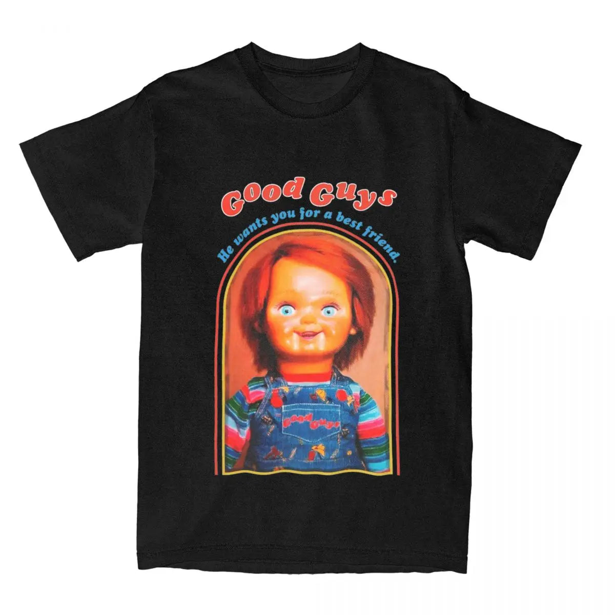 Chucky Retro Movies T-Shirt - Horror Goth Hip Hop Short-Sleeve Summer Top