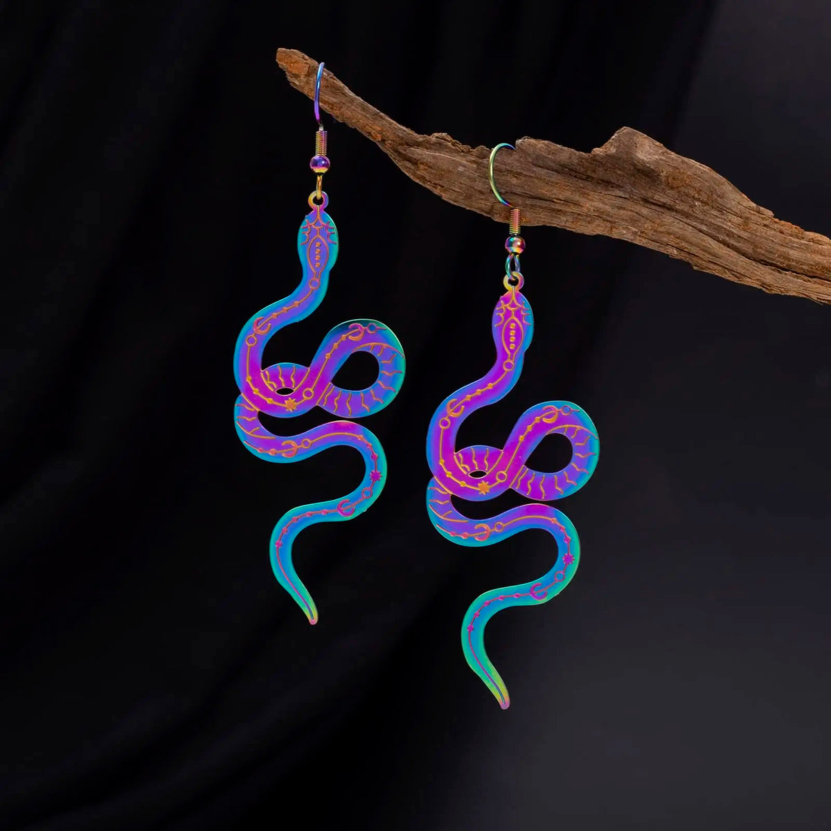 Hypoallergenic Snake Earrings - Witchy Wanderlust Jewelry for Women