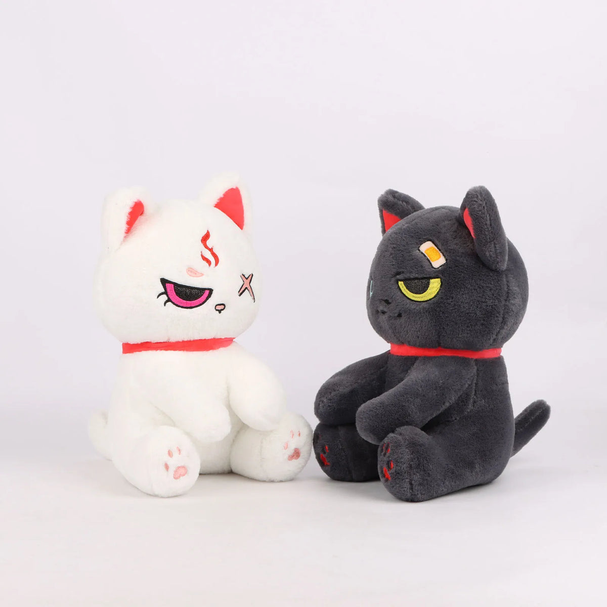 Zombie Cat Plush Toys – Gothic Lolita Stuffed Animal, Dark Series Halloween Plush, Kids Toy & Home Decor – 2 Sizes Available