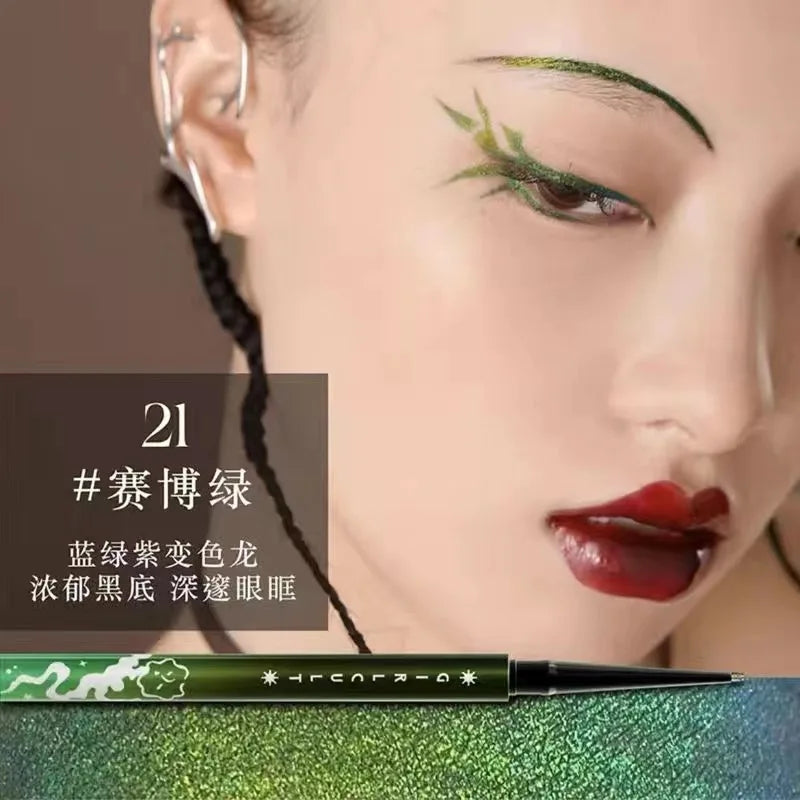 Girlcult Eyeliner Gel Pen Flowing Firefly Causing Grass Green 5 Colors