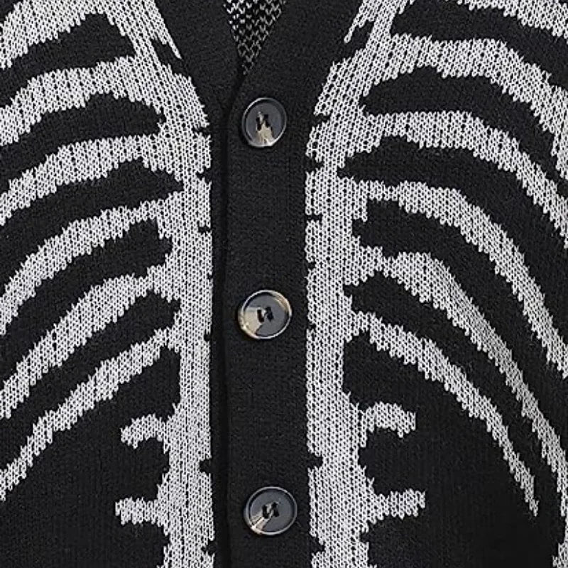 Autumn and Winter 2024 Jacquard Halloween Knitted Cardigan – Fashionable Men’s and Women’s Sweaters