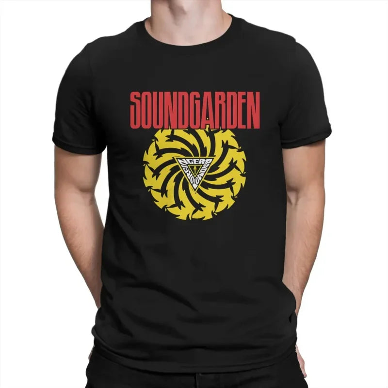 Fashion Manga Legend of Soundgarden T-Shirts – Men's Round Neck, Pure Cotton, Short Sleeve Summer Tops, S-Soundgarden Graphic Tees