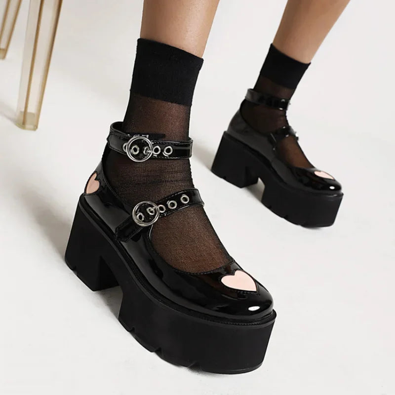 British Style Mary Jane Shoes - Small Leather Shoe for Women, Spring Platform Sexy Shoes