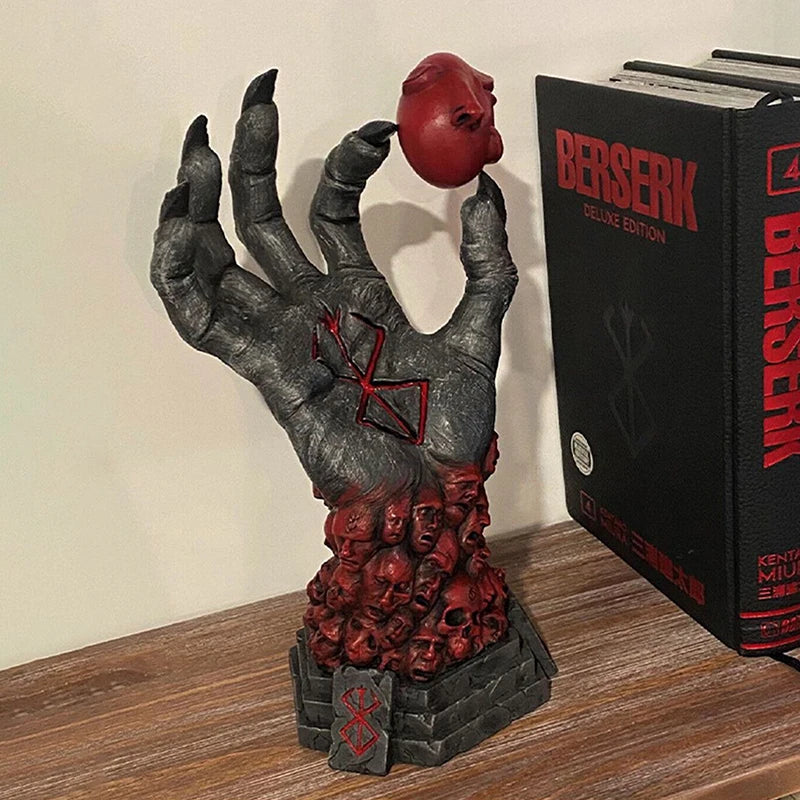 Grim Reaper Devil’s Right Hand Berserk Skull Rune Decorative Figurine | Resin Crafts Fear Home Decor