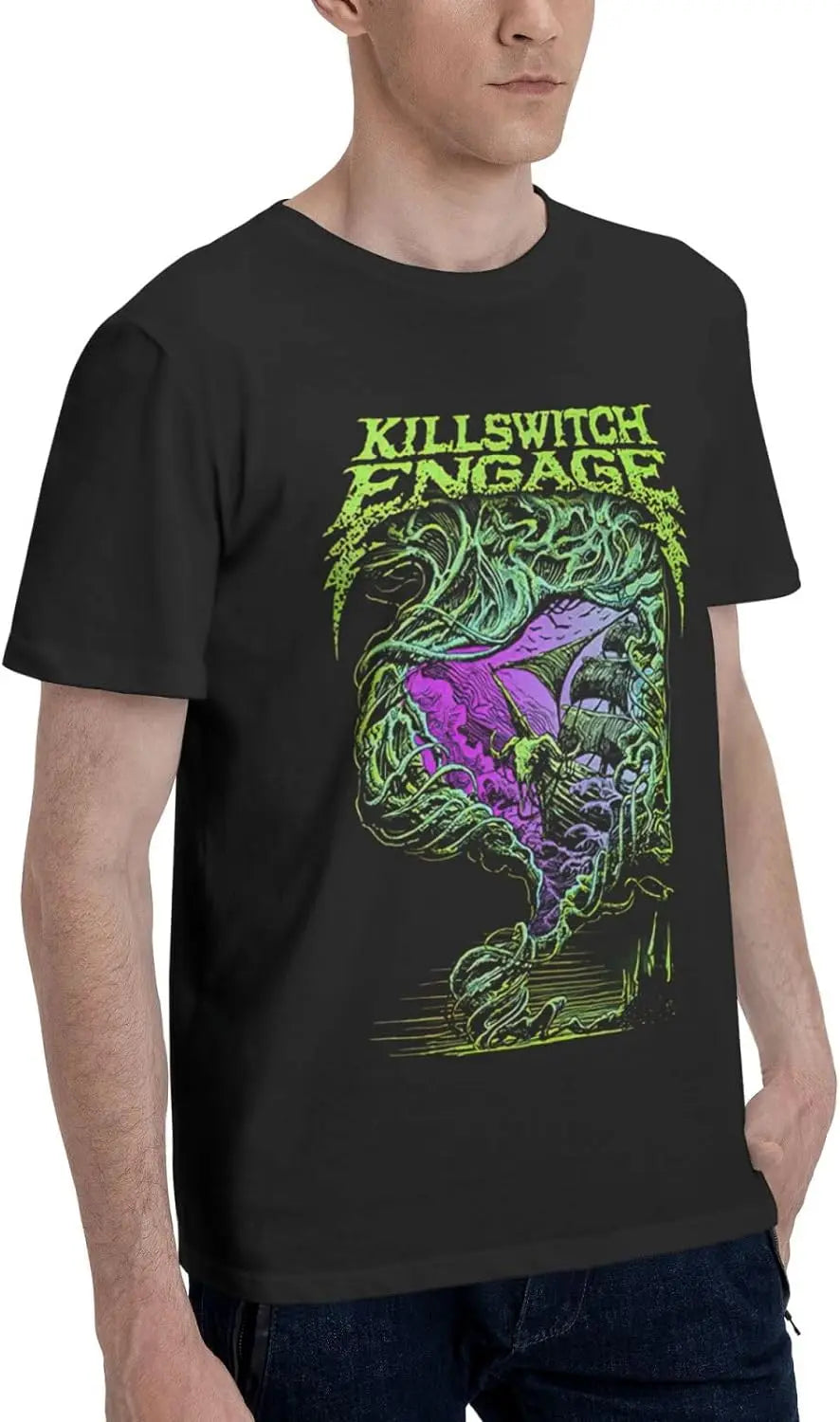 Killswitch Engage Rock Band Men’s T-Shirt - Short Sleeve Summer Cotton Tee