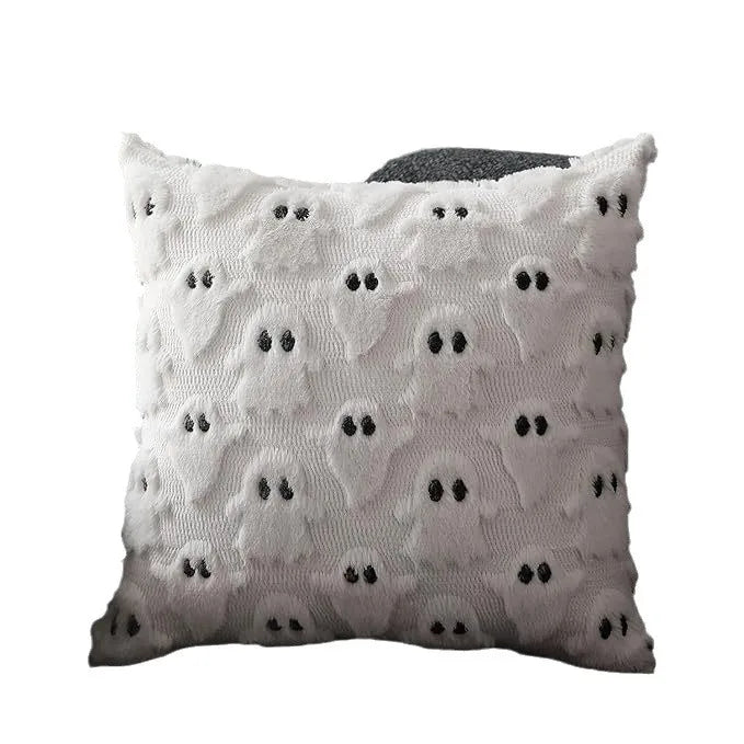 Halloween Ghost Pillow Cover – 18x18 Inch Decorative Throw Pillow Case, Halloween Decoration & Holiday Gift