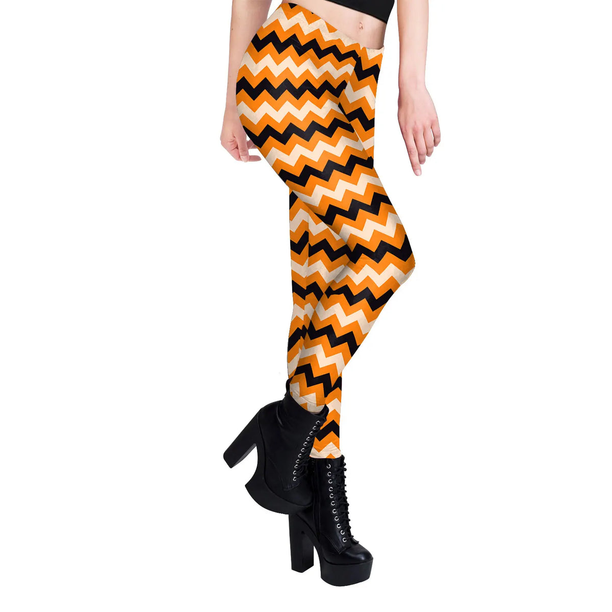 [You're My Secret] Halloween Leggings for Women Sexy Stripe Printing Holiday Party Pants Female Funny Elastic Tights Trousers