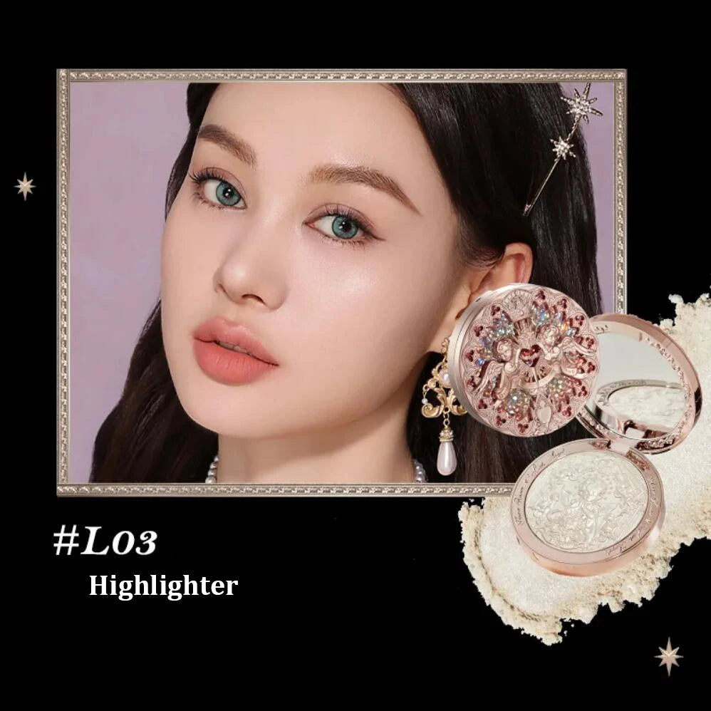 Flower Knows Makeup Set – Midsummer Fairytales Collection: Includes Flowerknows Eyeshadow, Little Angel Highlight, and Strawberry Rococo Lip Glaze (11pcs Kit)