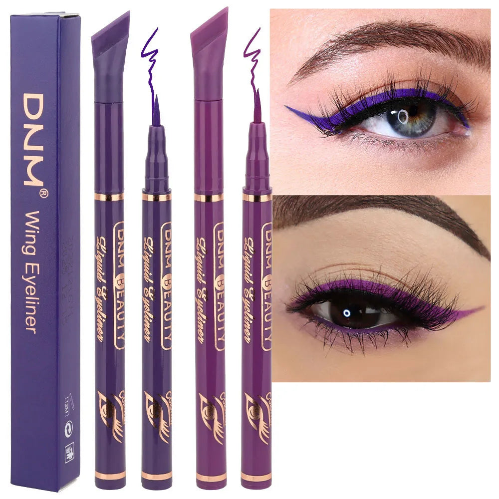 12 Colors Matte Liquid Eyeliner Pen – Black, Purple & More, Waterproof, Quick-Drying, Smooth Ultra-Thin Wing Eye Liner