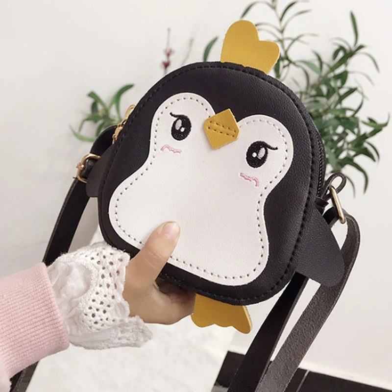 Smol Penguin 3D Novelty Fashion Crossbody Handbag With Matching Strap - Suitable for Children And Adults