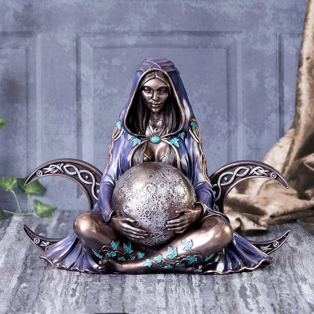 1 Piece Mother Earth Statue Gaia Goddess Resin Sculpture Craft Garden Ornament Gift Home Desktop Decoration