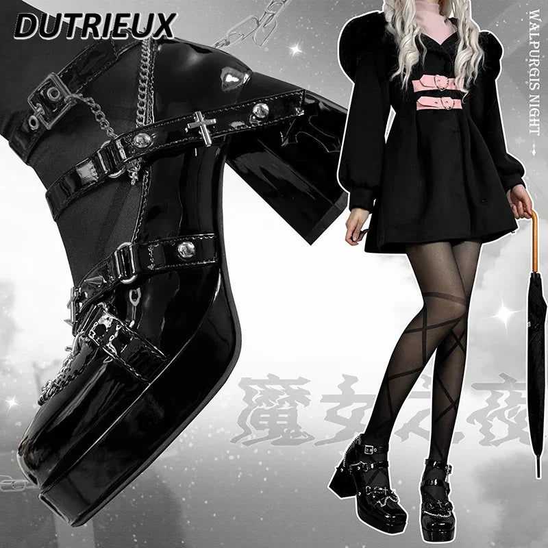 Harajuku Goth Fashion Pumps – Original Y2K Hot Girl Punk High Heels, Lolita Shoes for Women